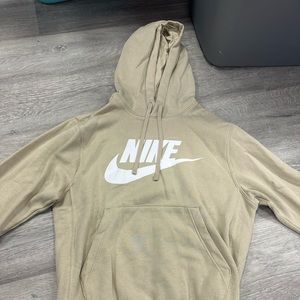 NWOT Nike XS Tan Hoodie Sweatshirt